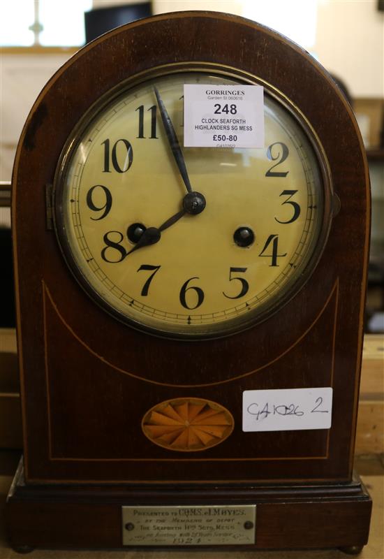Clock Seaforth Highlanders SG mess